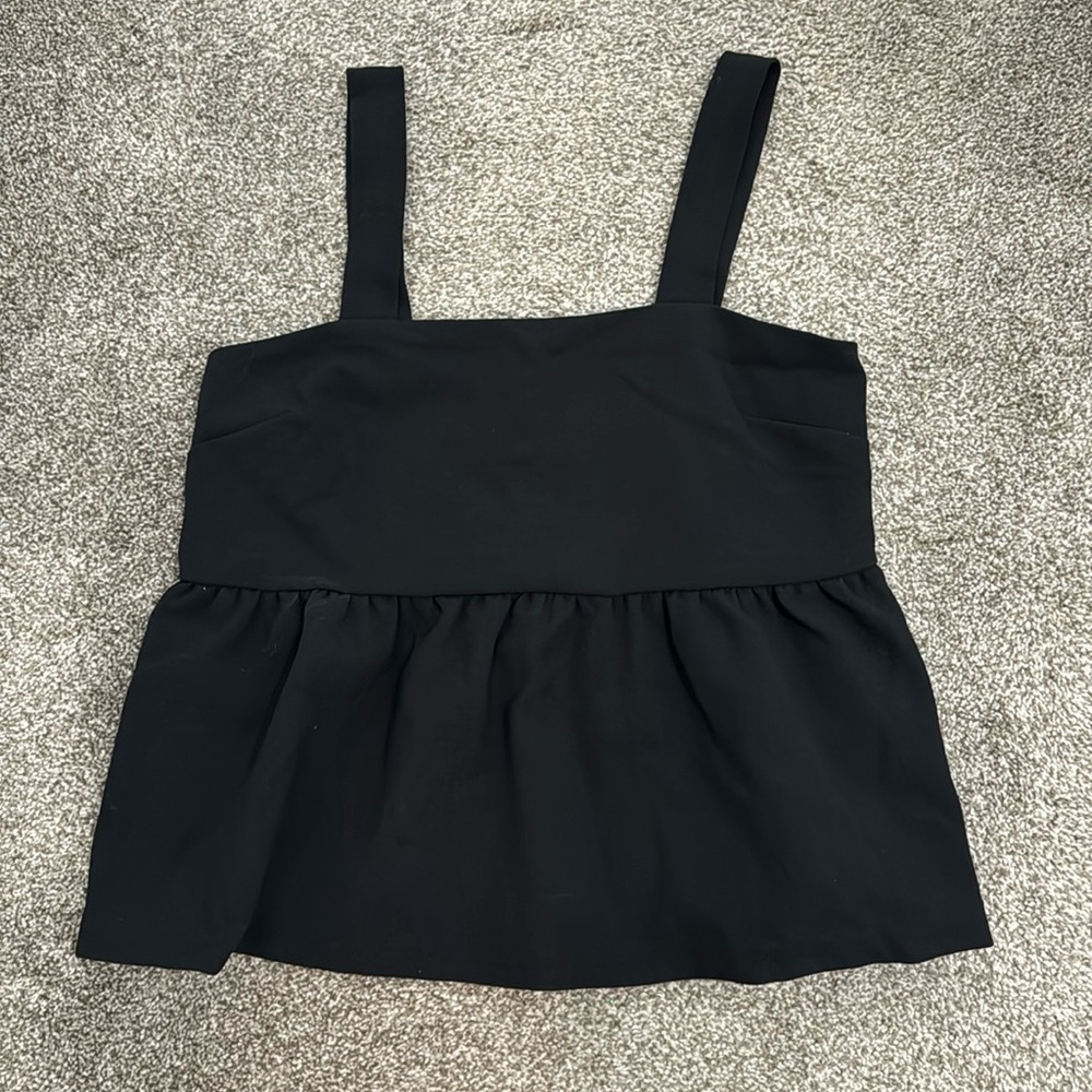KIMCHI BLUE black smock top Large